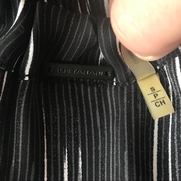 Elie Tahari York Silk Tie Neck Blouson Maxi Dress - Picture 7 of 8